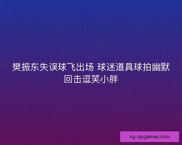 樊振东失误球飞出场 球迷道具球拍幽默回击逗笑小胖